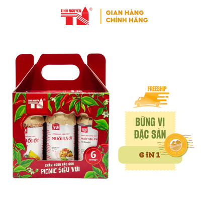 Hộp Quà Trọn Bộ Muối Chấm Picnic Siêu Vui Tây Ninh Tinh Nguyên