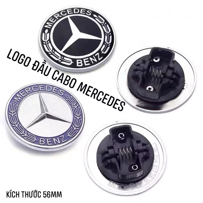 Logo nắp capo đầu xe ô tô Mercedes W204