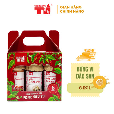 Hộp Quà Trọn Bộ Xốt Chấm Picnic Siêu Vui Tây Ninh Tinh Nguyên