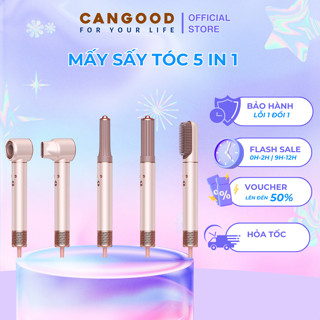 Máy sấy tóc 5 trong 1 tạo kiểu đa năng ion âm siêu sang , duỗi tóc hoàn toàn tự động ,uốn và sấy