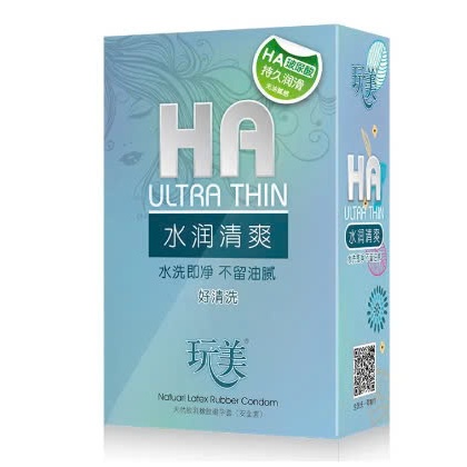Bao Cao Su HA Ultra Thin Siêu mỏng Nhiều gel (hàng nội địa Trung )- hộp 100 chiếc.
