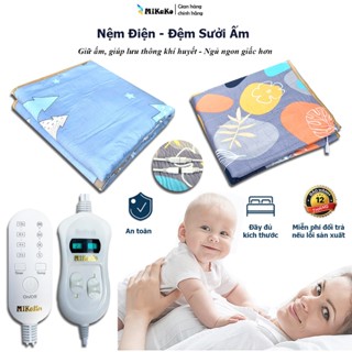 Đệm Điện Sưởi Ấm MiKaKo - Chất Liệu Vải Nỉ - Nệm Sưởi ĐIện Dùng Cho Gia Đình, Spa Với Nhiều Size