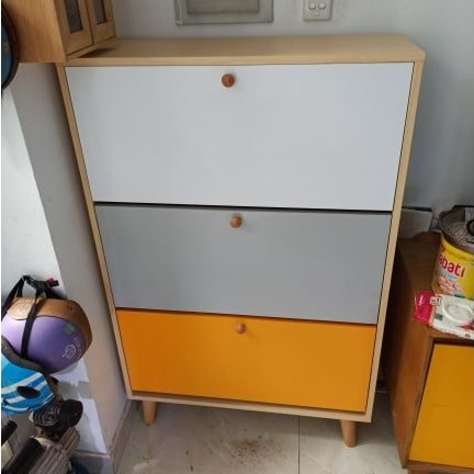Tủ giầy thông minh gỗ MDF phủ Melamine, tủ giày dép đợt xoay cao cấp nhiều màu Made by SÀNH