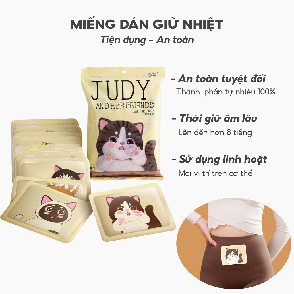 Miếng dán giữ nhiệt mùa đông JANNA an toàn tuyệt đối giữ ấm cho toàn cơ thể