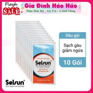 DẦU GỘI CHỐNG GÀU SELSUN 5ML x 10 GÓI - DATE MỚI - Hàng tặng