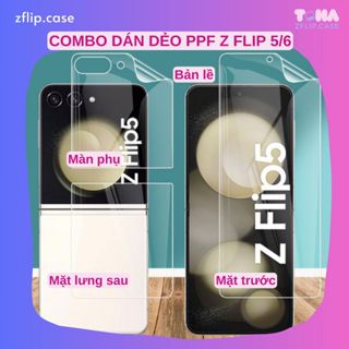 Dán màn hình Z Flip 7/ZFlip6/ZFlip 5Miếng dán dẻo PPF Trong suốt cho ZFlip6  Bảo Vệ Màn Hình Toàn Diện, Chống Xước