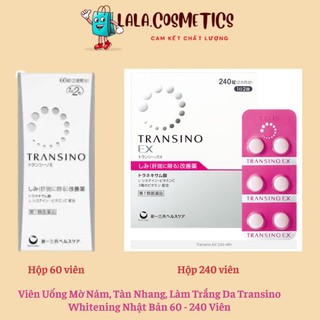    Transino Trắng  Viên Uống Mờ Nám Tàn Nhang Làm Trắng Da Transino Whitening Nhật Bản  60 Viên  