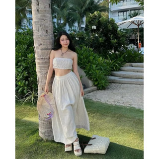 CHÂN VÁY LINEN DÁNG XOÈ DÀI 101CM 2 LỚP DÀY DẶN SIÊU XINH PHONG CÁCH BASIC HÀN QUỐC DỄ MIX ĐỒ ĐỦ SIZE