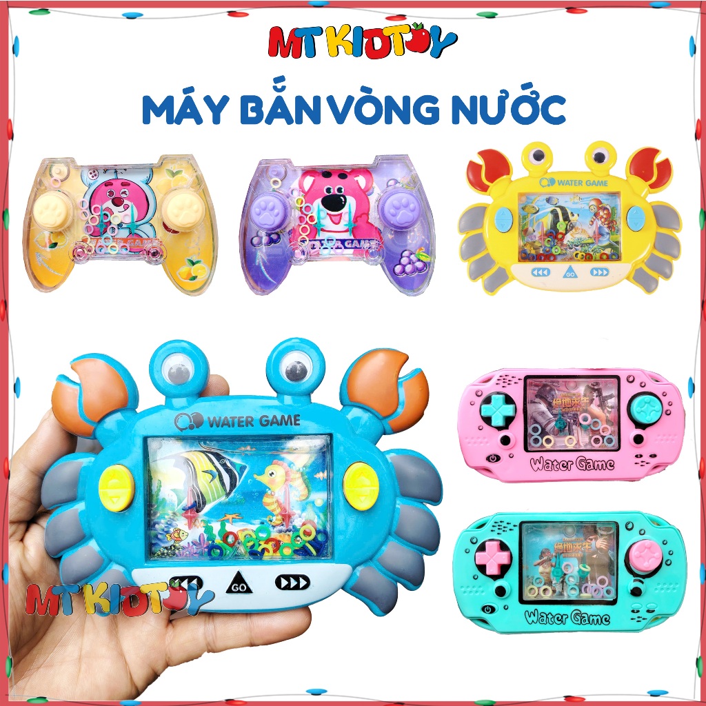 Đồ chơi máy bắn vòng nước WATER GAME,Máy chơi game cầm tay vui nhộn giúp giải trí giảm căng cho bé