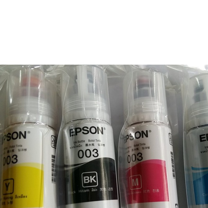 Mực Epson 003 màu đen BK và màu (cho epson L3110/ L3150/L1110/L3210/L3250/L1250/L1210 /L121 không hộ