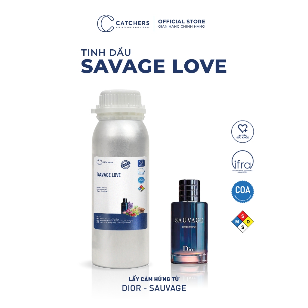Tinh dầu gốc nước hoa Catchers Savage Love 10ml