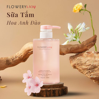 Sữa Tắm Trắng Da Niacinamide Hương Hoa Anh Đào FLOWERY LADY giúp da trắng sáng, lưu hương dài lâu