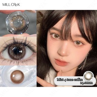  millcreek 1 cặp kính áp tròng nâu 14.0mm tự nhiên hàng ngày douyin lens 6-12 tháng 