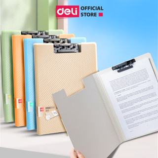 Bìa Trình Ký Nhựa A4 Deli Đôi, Bìa Kẹp Nhựa Giấy, Tài Liệu, Kẹp Hồ Sơ A4 Hai Mặt, Màu Pastel Học Sinh Văn Phòng Tiện Lợi