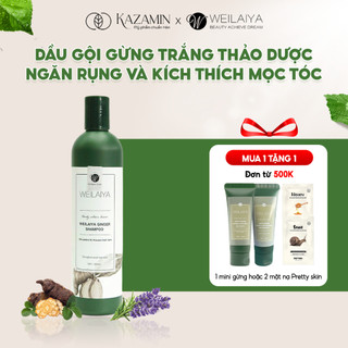 Dầu gội gừng trắng thảo dược Weilaiya Ginger Shampoo ngăn rụng và kích thích mọc tóc 400ml
