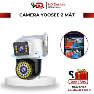 Camera Yoosee 2 Mắt Q42D 5mpx Siêu Nét - Đàm Thoại 2 Chiều, Ban Đêm Có Màu