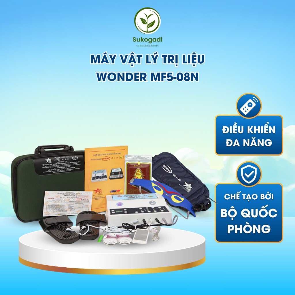 Máy Vật Lý Trị Liệu Của Bộ Quốc Phòng Wonder MF5-08N Dải Nhiệt Hồng Ngoại Massage Mắt Bàn Chân Điều 