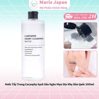 Nước Tẩy Trang Caryophy Sạch Sâu Giảm Mụn Da Nhạy Cảm Smart Cleansing Water Hàn Quốc 500ml