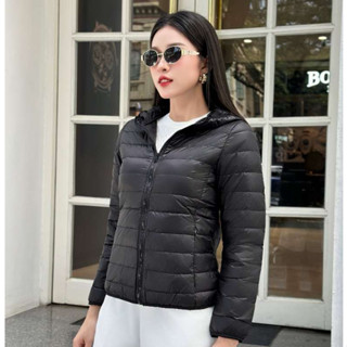 Áo Khoác Gió Lông Vũ UK Fashion Công Sở Nữ Thanh Lịch, Thoải Mái Vải Mềm Mại UKFAK2410006