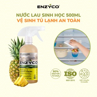 Nước Lau Vệ Sinh Tủ Lạnh Enzyco 500ML, Khử Mùi Tủ Lạnh, Vệ Sinh Bếp Từ, Làm Sạch An Toàn Bằng Enzyme Dứa