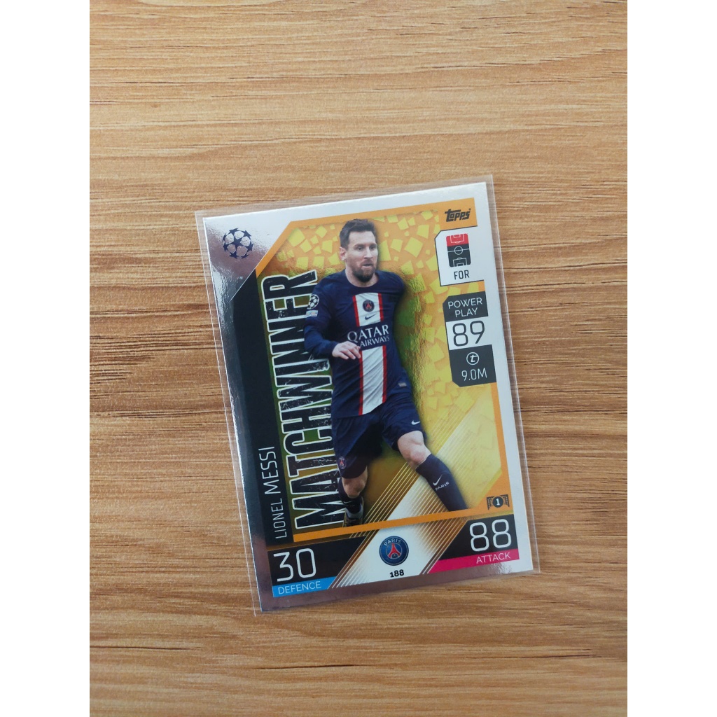 Thẻ Bóng Đá Topps Match Attax 22/23 Messi - Lionel Messi - M10 - Paris Saint Germain - PSG - Matchwi