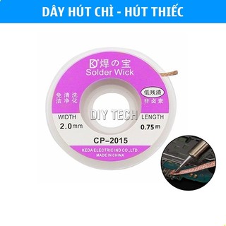 Dây hút thiếc hàn CP-2015 rộng 2.0 dài 0.75m chuyên dụng