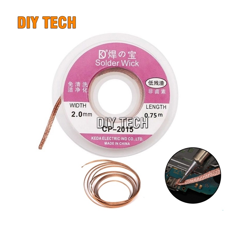 Dây hút thiếc hàn CP-2015 rộng 2.0 dài 0.75m chuyên dụng