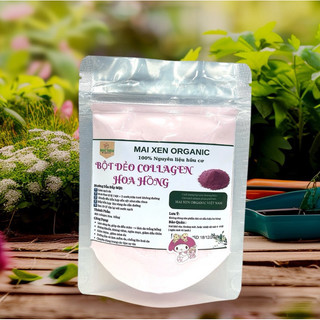 [100gr] Bột Mặt Nạ Dẻo Collagen Hoa Hồng Cao Cấp (Mask dẻo) - Dưỡng trắng, giảm mụn, giảm nám, tàn nhang, chống lão hoá