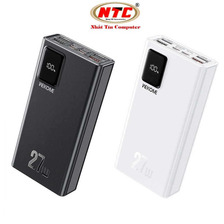 [CHỨNG NHẬN CCC] Pin sạc dự phòng WEKOME WP-93 20000mah TypeC PD 27W, USB QC 3.0 22.5W