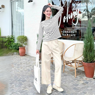  Quần Kaki Dài Nữ OLARI Ống Đứng - Pippy Pant - OL457 
