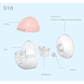 TRỌN BỘ PHỤ KIỆN CHO MÁY HÚT SỮA CUP NGỰC BEEFREE S18/S19