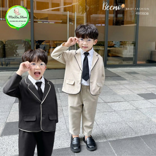 Bộ quần áo Vest BEEMO đi học, đi chơi cho bé trai từ 9-24kg mặc thu đông