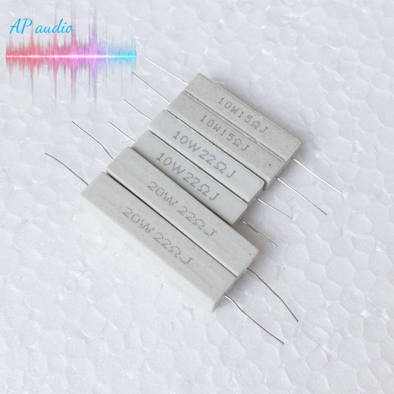 10 con điện trở sứ 10w 20w ( 2.2 - 33 ohm )