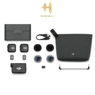 Microphone Không Dây HOSAN DJI MIC Mini Ghi Âm Chuyên Nghiệp Cho Thời Lượng Pin 10 Giờ Ấn Tượng