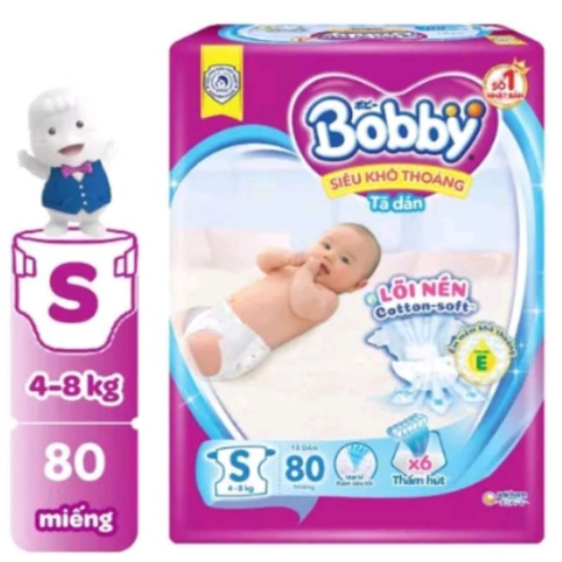 [Thêm miếng] Tã dán Bobby XS72/ S56/ S80