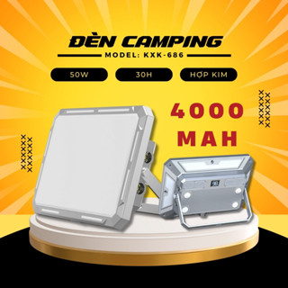 Đèn Camping Ngoài Trời Đèn Pin Asafee KXK-686 Sạc Chống Nước, Siêu Sáng Và Đèn Cầm Tay Đa Chức Năng