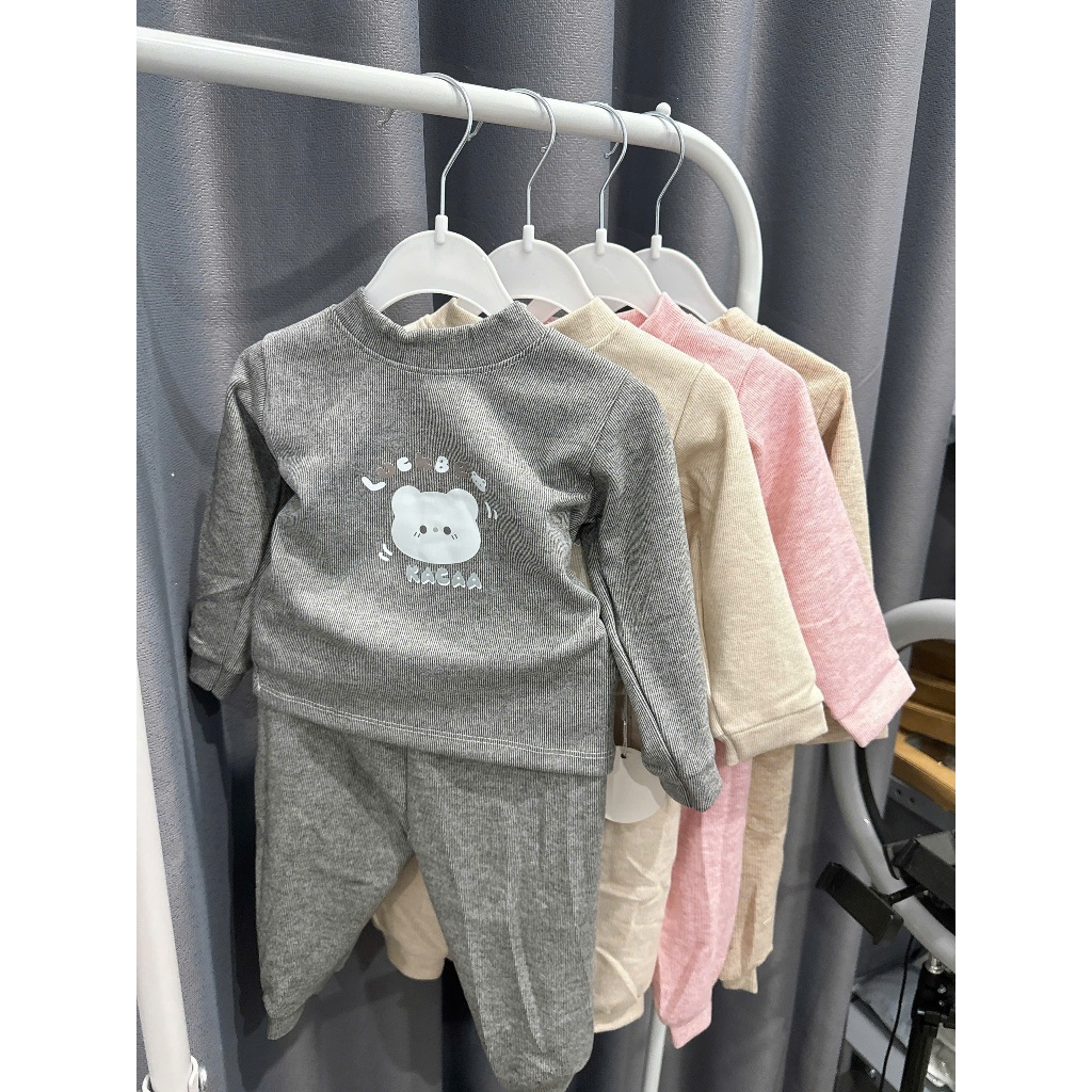 [NT KIDS] Bộ nỉ cổ tròn in họa tiết thú cưng