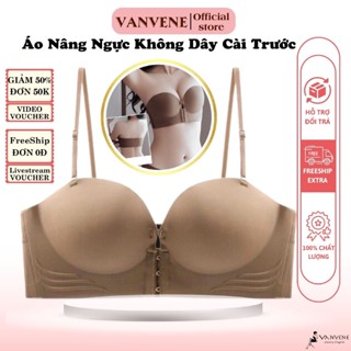 {Hàng loại 1} Áo lót nữ, áo ngực nữ su đúc Vanvene AC667 không gọng, không dây cài trước đệm dày 5cm, bản to che mỡ lưng