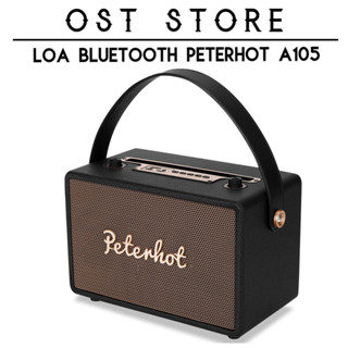 Loa Bluetooth Peterhot A105 Âm Thanh Siêu Đỉnh. Loa A105 Tích Hợp Cổng Micro 3.5 Karaoke, Thiết Kế Sang Trọng