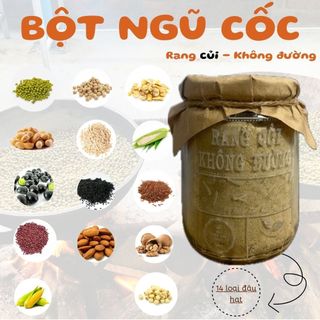 Bột Ngũ Cốc Cao Cấp Nông Sản Vàng (Rang Củi - Không Đường) LỌ THỦY TINH 250GR
