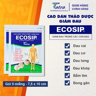Cao Dán Thảo Dược Giảm Đau Ecosip Plaster - Tatra