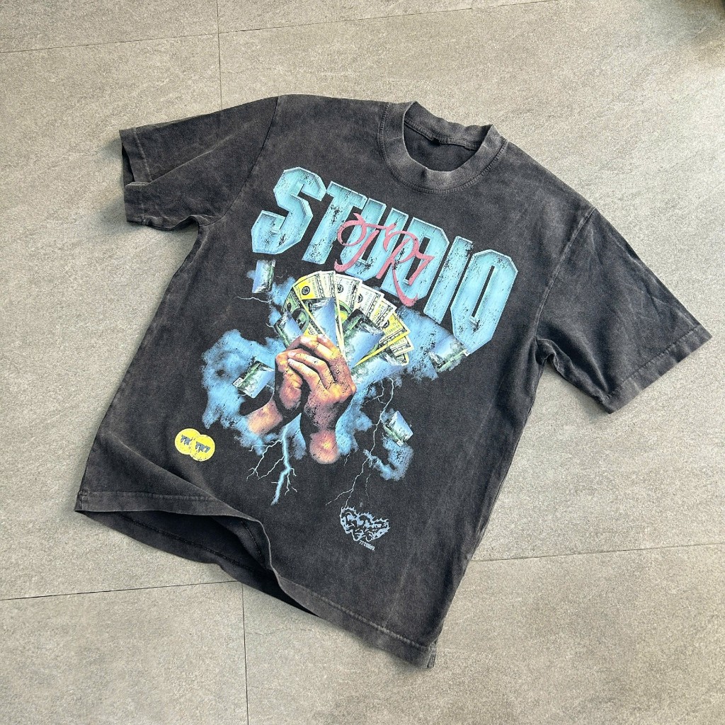 Áo thun wash oversize TR7 STUDIO