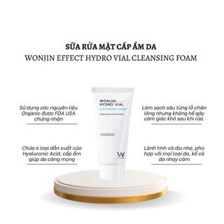 Sữa Rửa Mặt Wonjin Effect Hydro Rise 80ml Làm Sạch Sâu Và Cấp Ẩm