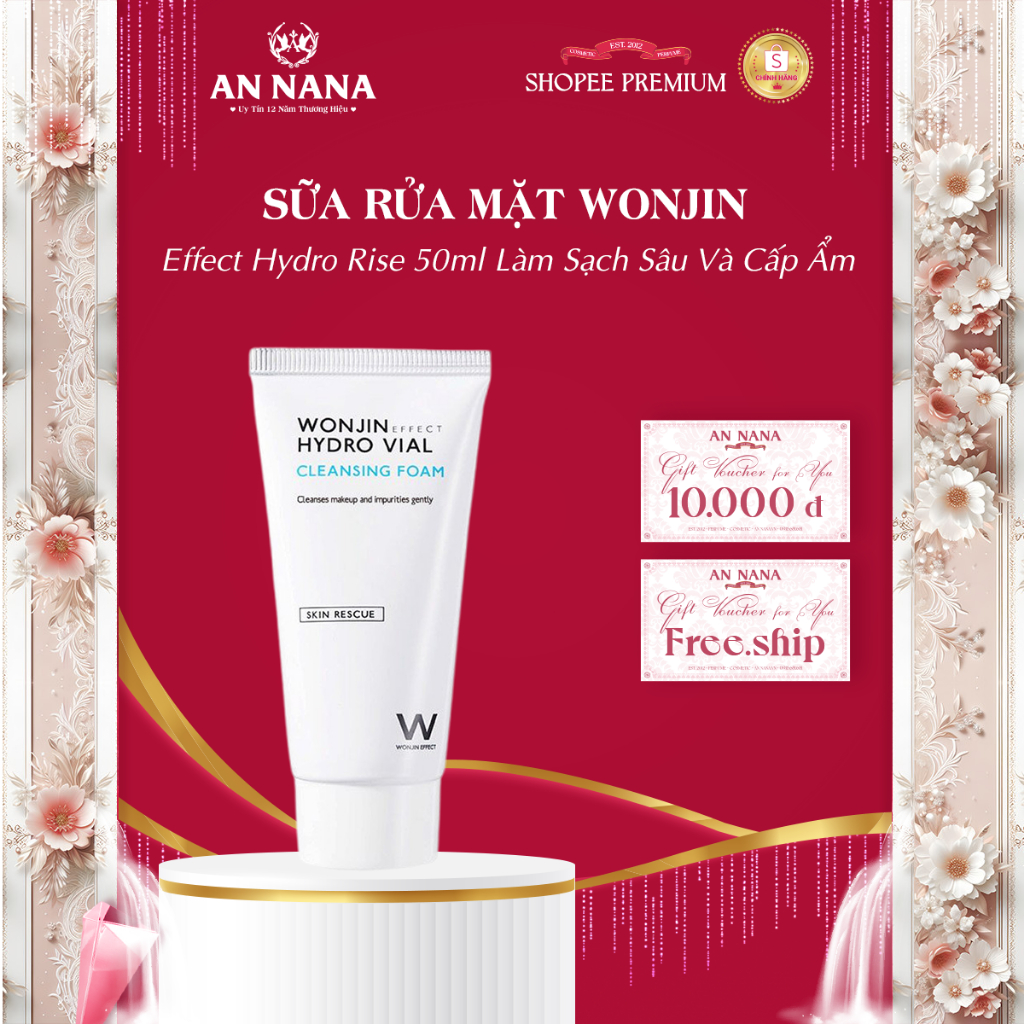 Sữa Rửa Mặt Wonjin Effect Hydro Rise 80ml Làm Sạch Sâu Và Cấp Ẩm