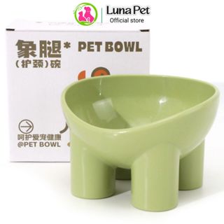 Bát ăn chống gù cho chó mèo Luna Pet BA19_ Bát đựng thức ăn, nước uống cổ cao cho thú cưng
