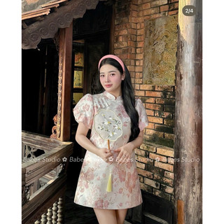 ĐẦM GẤM HỒNG CỔ TÀU