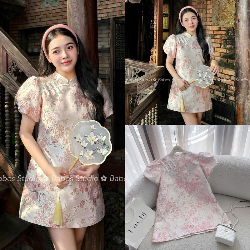ĐẦM GẤM HỒNG CỔ TÀU