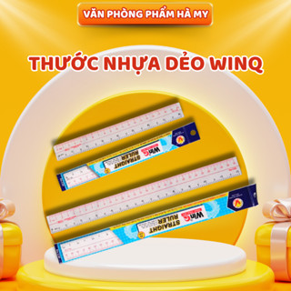 Thước Kẻ Nhựa Dẻo WinQ 15cm/20cm/30cm