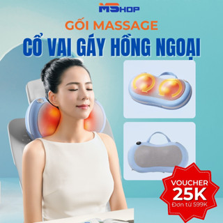 Gối Massage Hồng Ngoại, Gối Massage Cổ Vai Gáy, Máy Massage Toàn Thân Đa Năng, Gối Massage Di Động