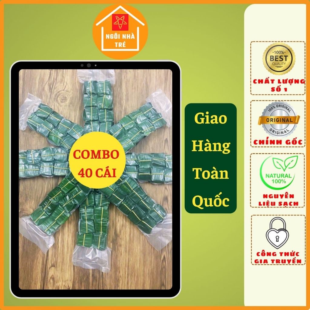 Combo 40 Cái Nem Chua Bình Định, Nem Chua Chợ Huyện, Nem Chua Lá Ổi - Ngôi Nhà Tré Store